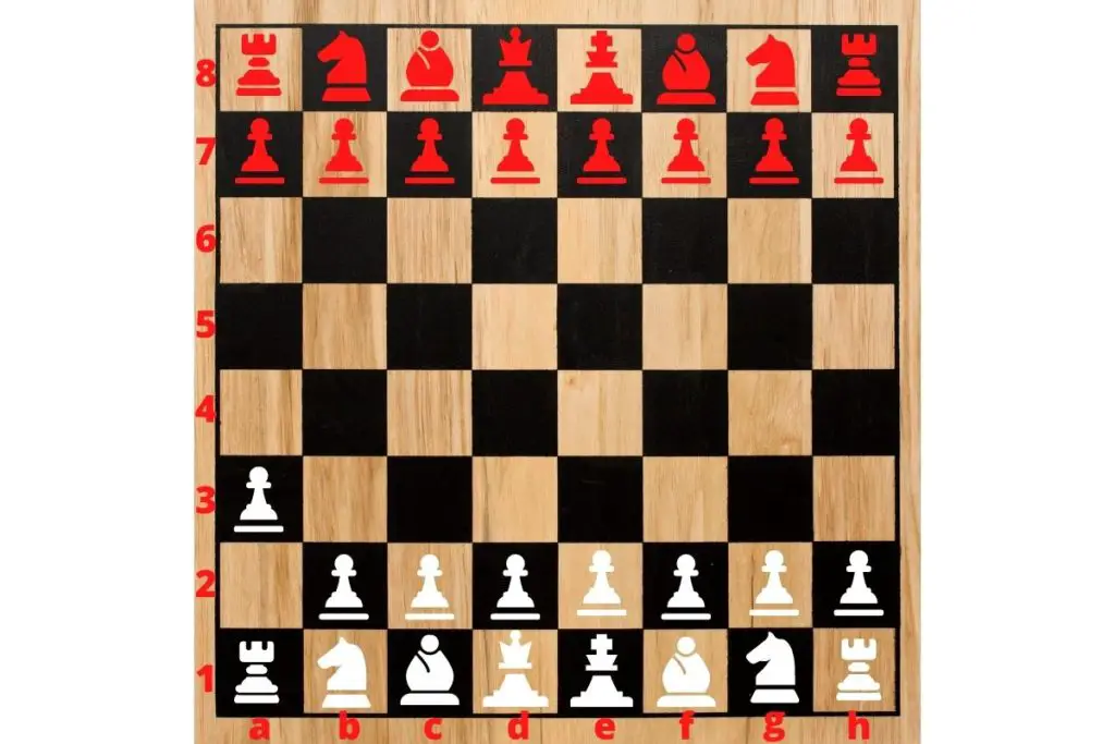 The Ware opening in chess moves the a file pawn one square forward, it is unconventional and not popular and could be considered one of the top ten worst first moves in chess