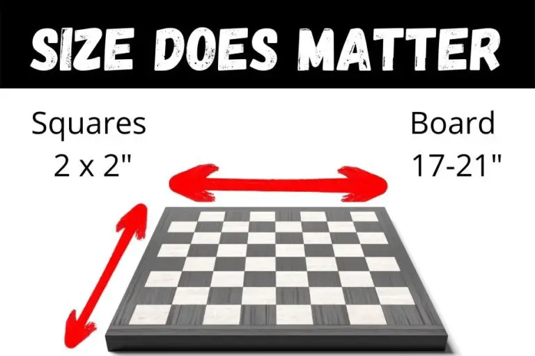 Chess Board Dimensions: (Size, Squares, Tournament)
