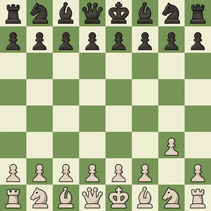 Kings fianchetto opening first move