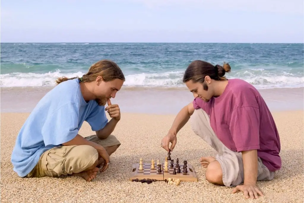 travel chess sets and magnetic sets are perfect for playing chess on the beach